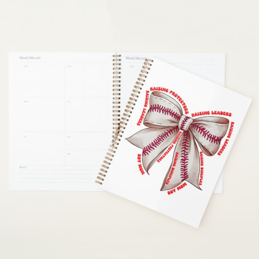 Boy Mom Croquette Bow Affirmatie Bloemen Planner (Display)