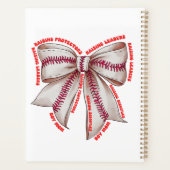 Boy Mom Croquette Bow Affirmatie Bloemen Planner (Achterkant)