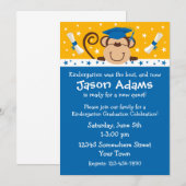 Boy Monkey Afstuderen Kaart (Voorkant / Achterkant)