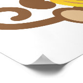 Boy Monkey With Banana Poster (Hoek)