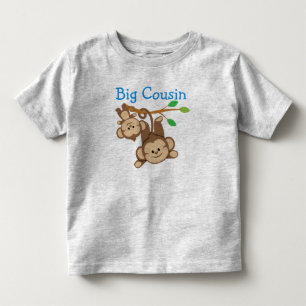 Boy Monkeys Big Cousin Kinder Shirts
