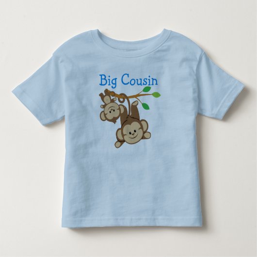 Boy Monkeys Big Cousin Kinder Shirts (Voorkant)