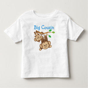 Boy Monkeys Big Cousin Kinder Shirts