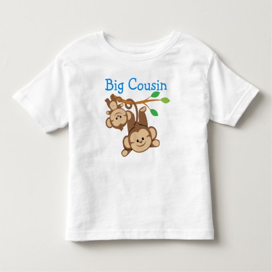 Boy Monkeys Big Cousin Kinder Shirts (Voorkant)