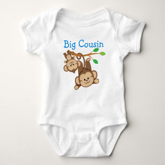 Boy Monkeys Big Cousin Romper (Voorkant)