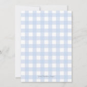 Boy Monogram Baby shower Southern Blue Dog Kaart (Achterkant)