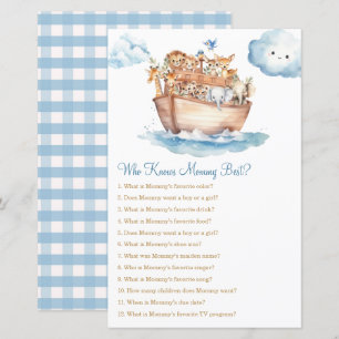 Boy Noah's Ark Baby shower die mama het beste kent