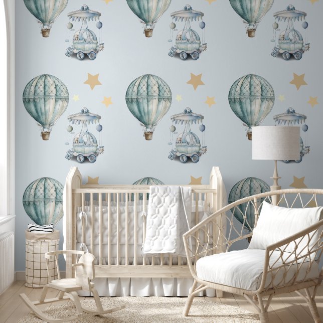 Boy Nursery Charmante Hete Luchtballonnen Peel & S Behang (Kinderen)