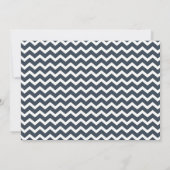 Boy Oh Boy Chic Chevron Baby shower Uitnodiging (Achterkant)
