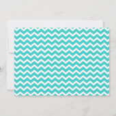 Boy Oh Boy Chic Chevron Baby shower Uitnodiging (Achterkant)