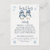 Boy Oh Boy Winter baby shower Informatiekaartje (Voorkant)