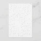 Boy Oh Boy Winter baby shower Informatiekaartje (Achterkant)