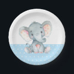 Boy Olifant Baby shower Blauw Papier Bord<br><div class="desc">Boy Olifant Baby shower Blauw Papier Bord</div>
