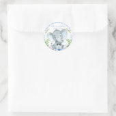 Boy Olifant Baby shower Stickers (Tas)