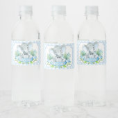 Boy Olifant Baby shower Waterfles Labels Etiket (Flessen)
