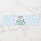 Boy Olifant Baby shower Waterfles Labels Etiket (Enkel label)