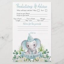 Boy Olifant Bow Stropdas Baby shower Dubbele Game
