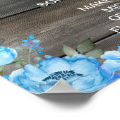 Boy olifant late nacht luiers Baby shower spel Poster (Hoek)