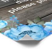 Boy Olifant Luier Raffle Baby shower Game Sign Poster (Hoek)