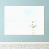 Boy on Bicycle Canvas Afdruk (Insitu (Houten vloer))