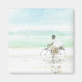 Boy on Bicycle Magneet (Voorkant)