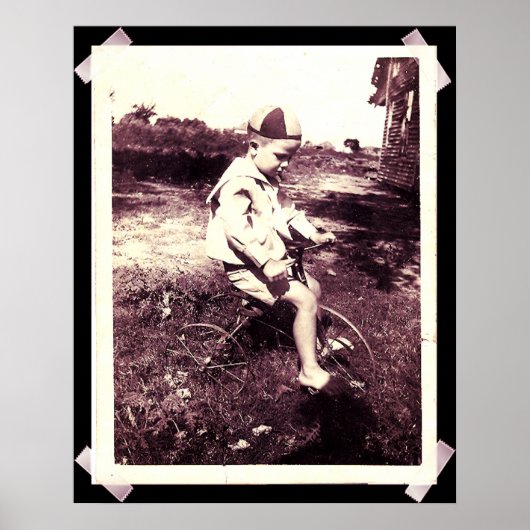 BOY ON BIKE POSTER (Voorkant)