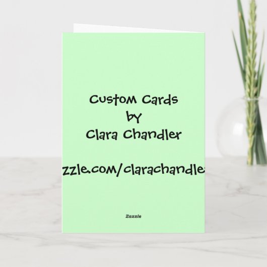 Boy On Pot Kaart (Achterkant)