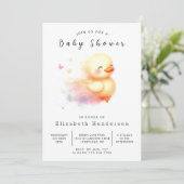 Boy Online Duck Baby shower Kaart (Staand voorkant)