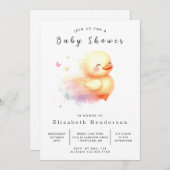 Boy Online Duck Baby shower Kaart (Voorkant / Achterkant)