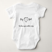 Boy or Girl? – Gender Reveal Baby Bodysuit  (Achterkant)