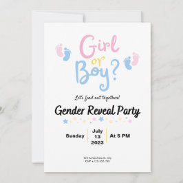 Boy or Girl? Gender Reveal Kaart