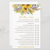 Boy or Girl Old Wives Tale Baby Shower with Answer (Voorkant / Achterkant)