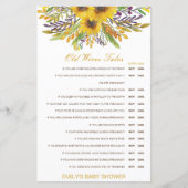 Boy or Girl Old Wives Tale Baby Shower with Answer (Voorkant)