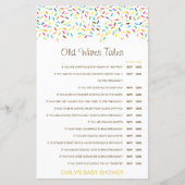 Boy or Girl Old Wives Tale Baby Shower with Answer (Voorkant)