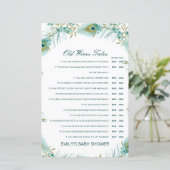 Boy or Girl Old Wives Tale Baby Shower with Answer (Staand voorkant)