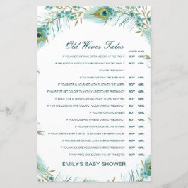Boy or Girl Old Wives Tale Baby Shower with Answer