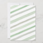 Boy Our Pumpkin draait één groen uitnodigingsgroen Kaart (Achterkant)