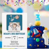 Boy & Outer Space, Schattigee eenvoudige Waterverf Kaart