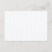 Boy Pancake Baby Brunch Luier Raffle Baby shower Informatiekaartje (Achterkant)