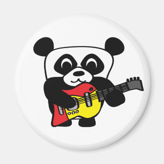 Boy Panda met elektrische gitaar Magneet