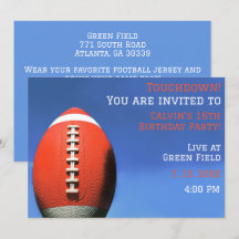 Boy Party Oranje Football Verjaardag