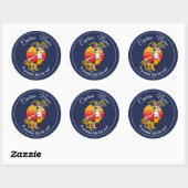 Boy Party Pirate Classic Ronde Sticker (Vel)
