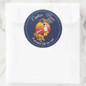 Boy Party Pirate Classic Ronde Sticker (Tas)