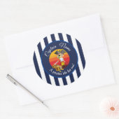 Boy Party Pirate Classic Ronde Sticker (Envelop)