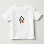Boy Penguin op het strand Kinder Shirts (Voorkant)