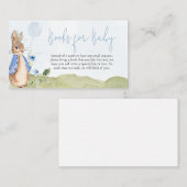 Boy Peter Rabbit Baby shower Boeken voor Baby Informatiekaartje (Voorkant / Achterkant)