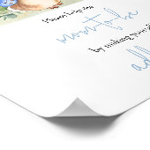 Boy Peter Rabbit Baby shower Envelope Poster (Hoek)