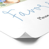 Boy Peter Rabbit Baby shower Favors Poster (Hoek)