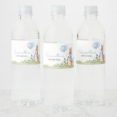 Boy Peter Rabbit Baby shower Waterfles Etiket (Flessen)