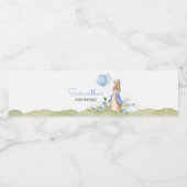 Boy Peter Rabbit Baby shower Waterfles Etiket (Enkel label)